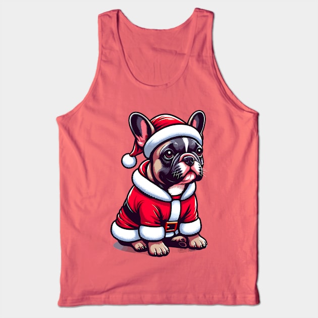 French Bulldog Santa Claus Christmas Tank Top by Graceful Designs